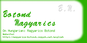 botond magyarics business card